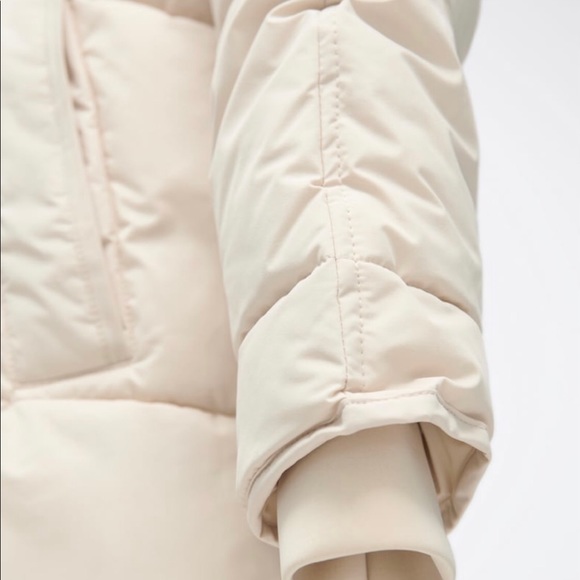 ZARA Women's Water Repellent Puffer Coat(Ecru, US M, L /EUR M, L) - Picture 12 of 15